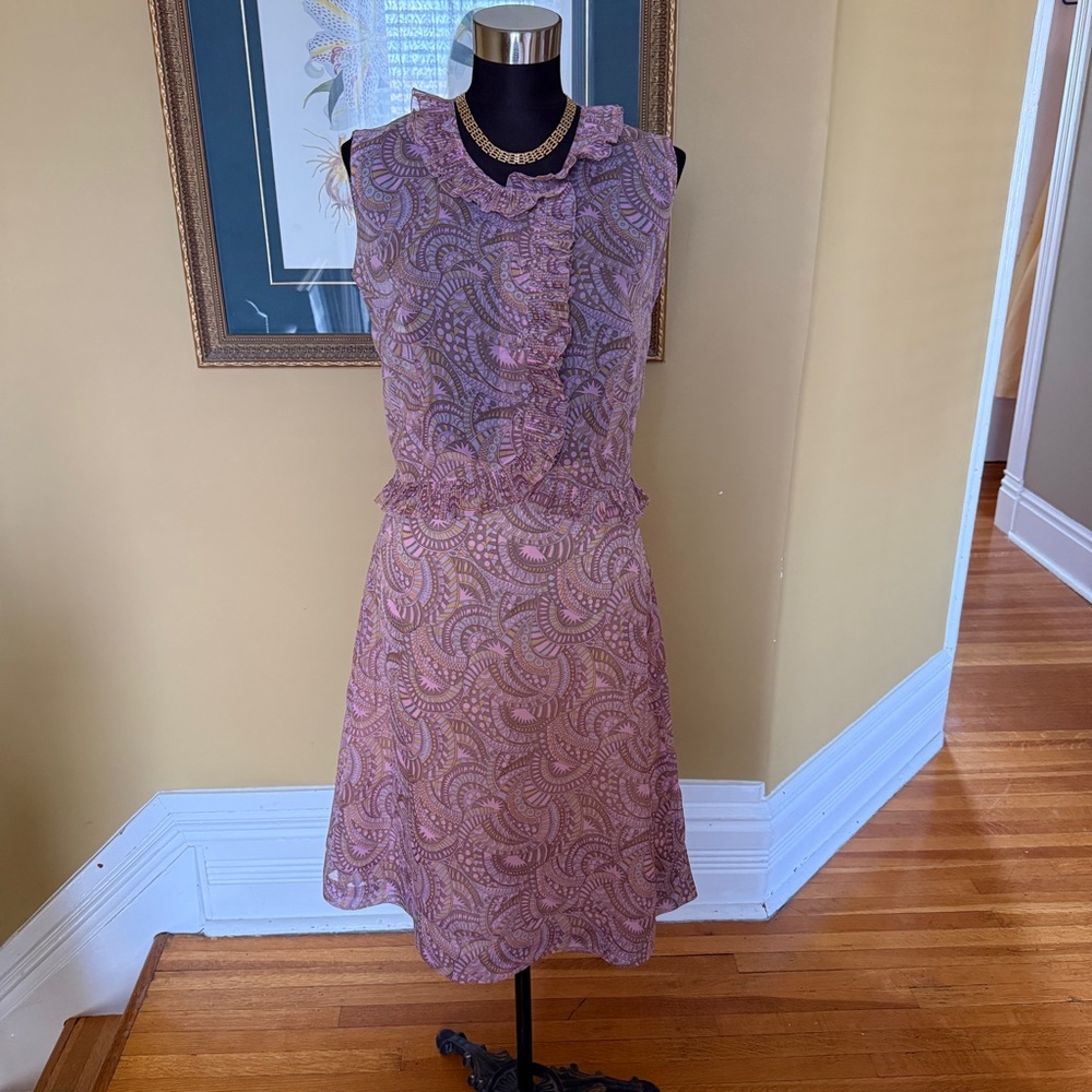 60s blouse & skirt